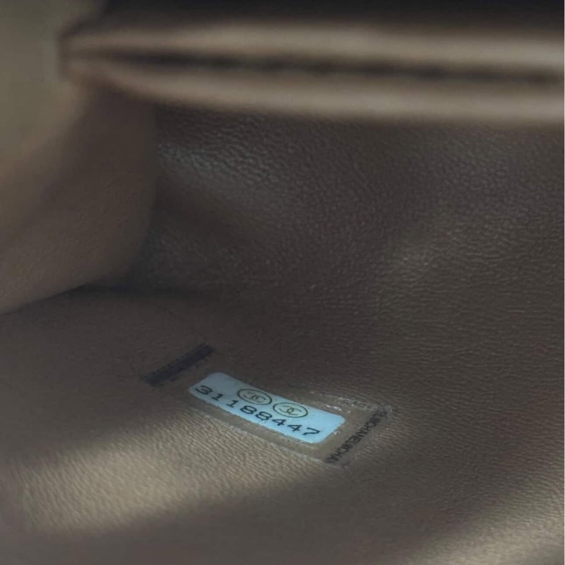 全配（盒袋卡標&購證）香奈兒Chanel COCO handle mini焦糖色荔枝皮淡金扣-38