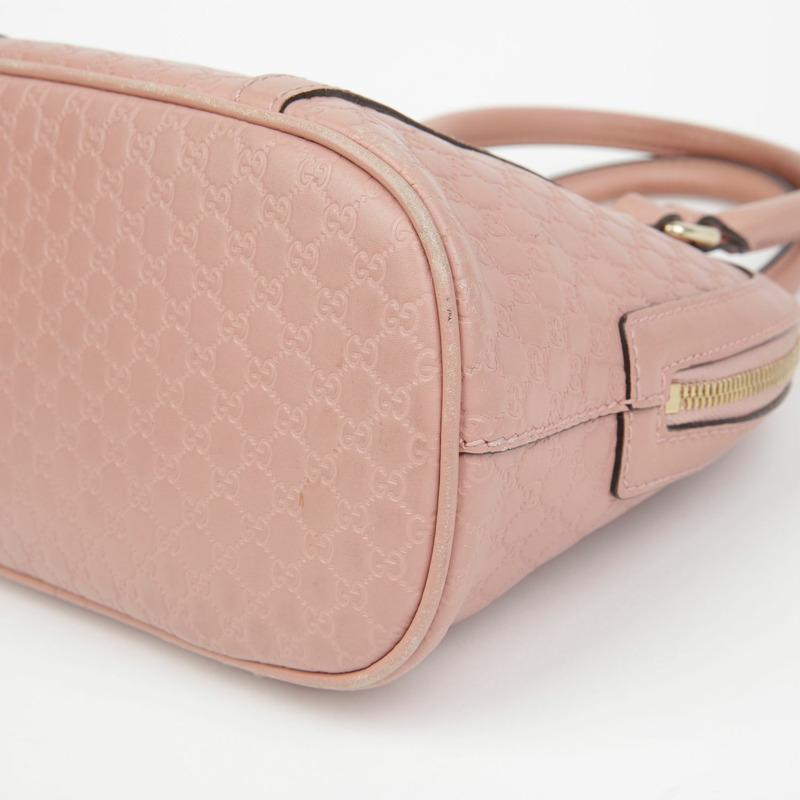 GUCCI 圓頂迷你手提單肩包 449654-9