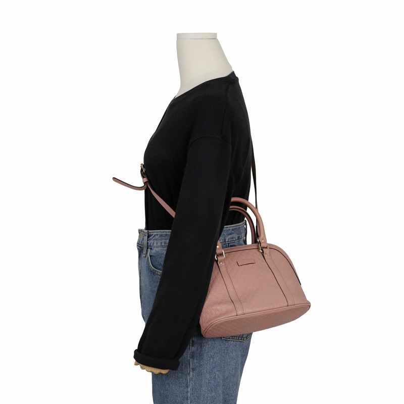 GUCCI 圓頂迷你手提單肩包 449654-14