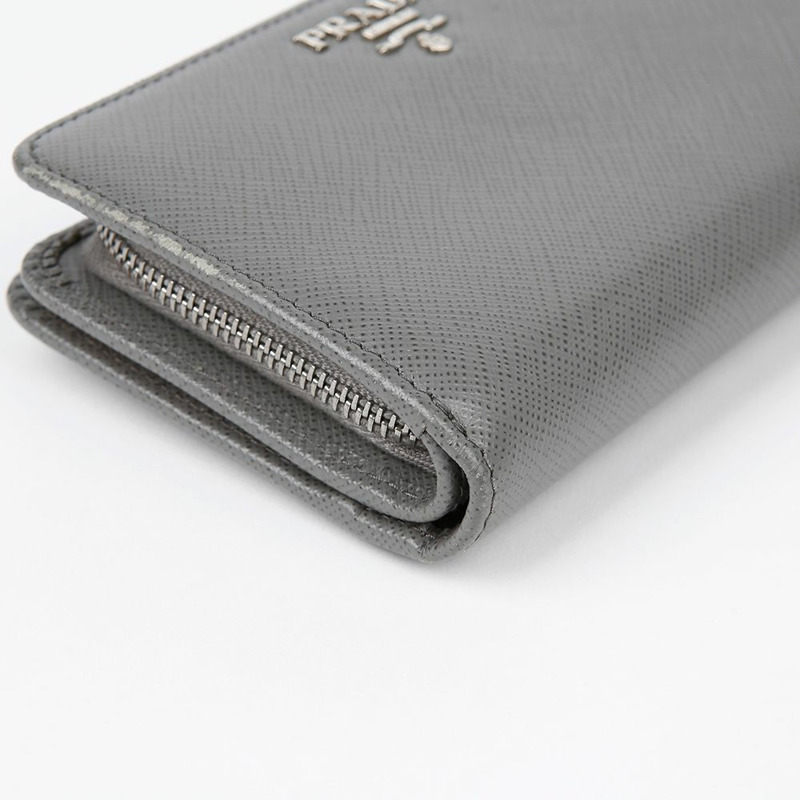 PRADA 1ML225 金屬Logo迷你錢包-8