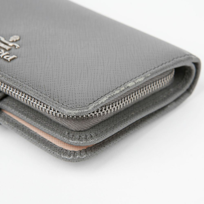 PRADA 1ML225 金屬Logo迷你錢包-9