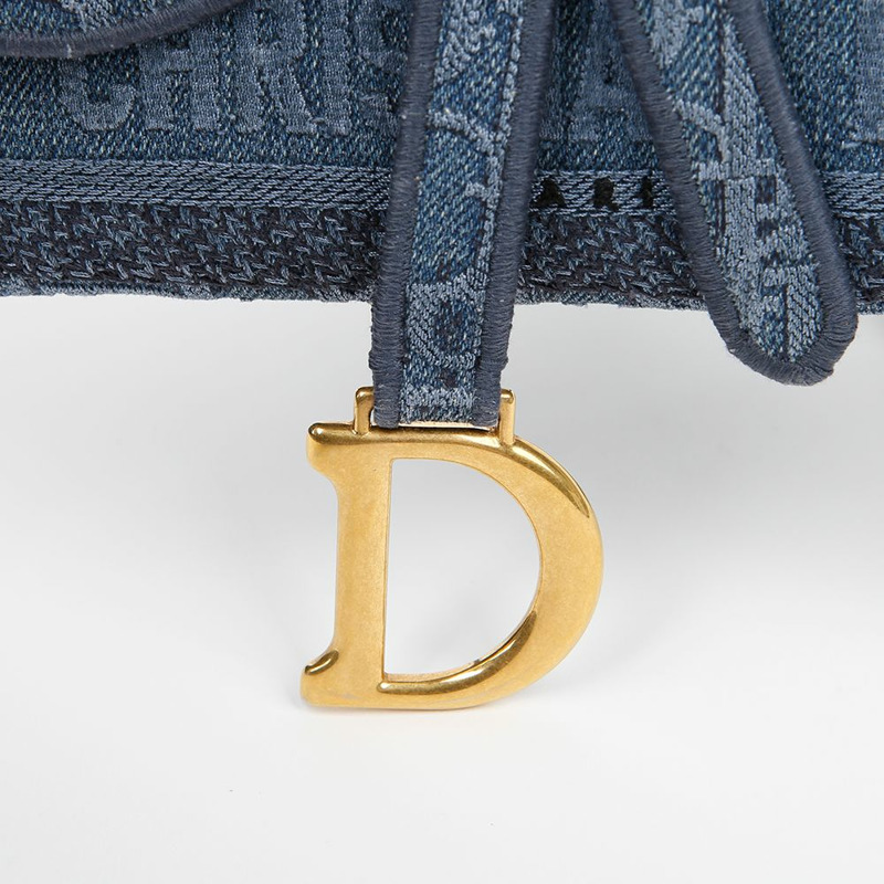 DIOR S5647CWAL 馬鞍形牛仔腰包-6