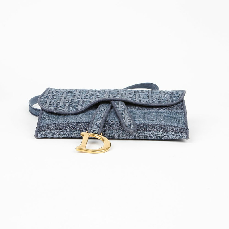 【包稅】DIOR S5647CWAL 馬鞍形牛仔腰包-3