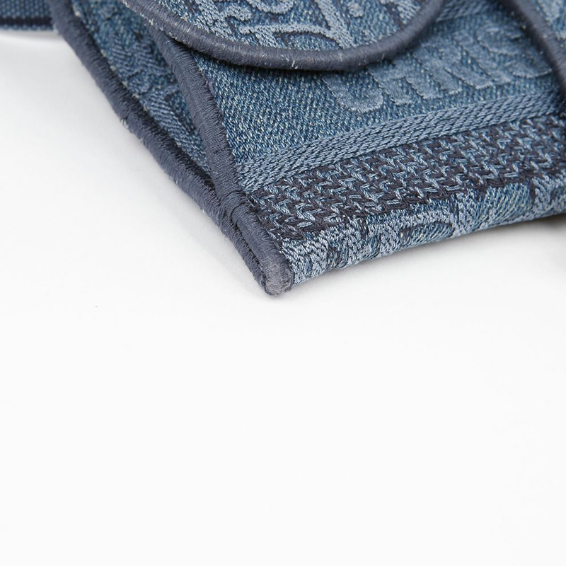 【包稅】DIOR S5647CWAL 馬鞍形牛仔腰包-5