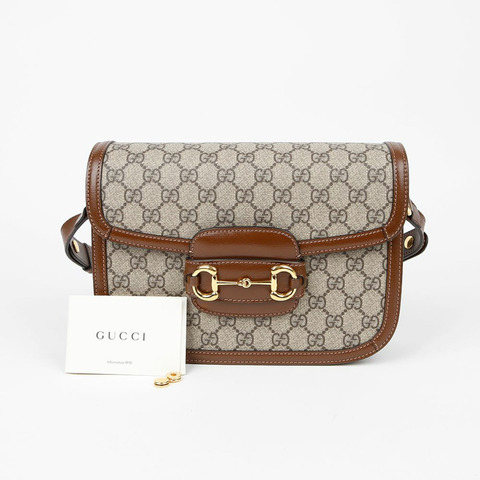 GUCCI Horsebit 1955 小號肩斜背包 602204