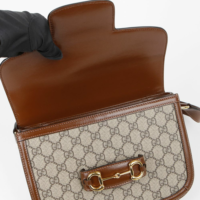 GUCCI Horsebit 1955 小號肩斜背包 602204-9
