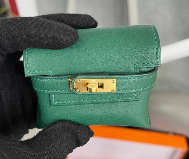 Hermes 愛馬仕 65寶石綠Kelly moove金扣 swift皮 W刻 全套 閒置 全新-4