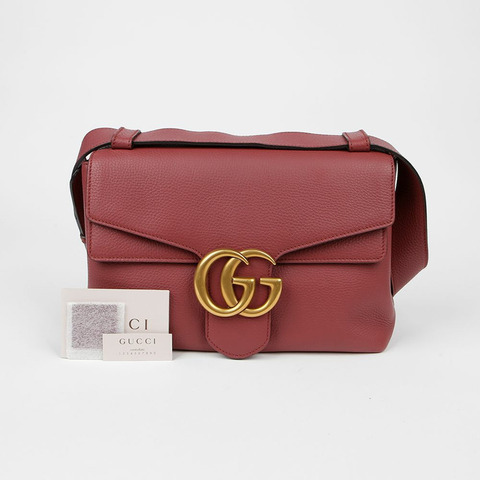 GUCCI 401173 GG Marmont翻蓋肩背包