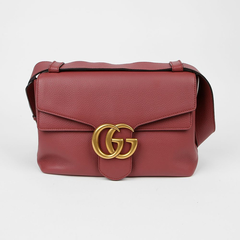 GUCCI 401173 GG Marmont翻蓋肩背包-1