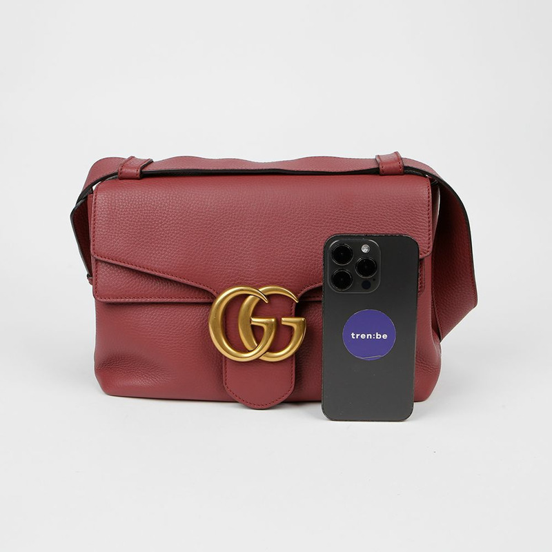 GUCCI 401173 GG Marmont翻蓋肩背包-8