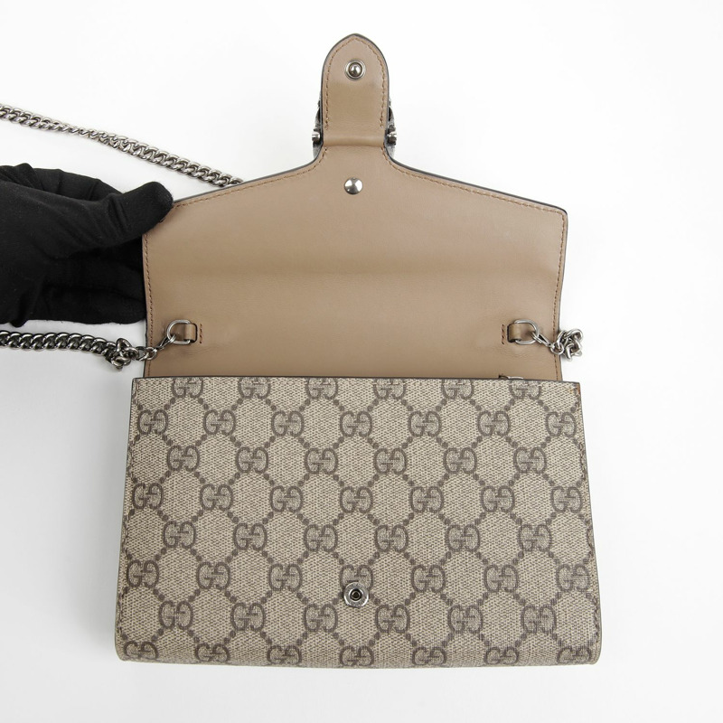 GUCCI 狄俄尼索斯鏈條錢包斜背包-6
