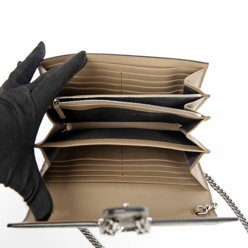 GUCCI 狄俄尼索斯鏈條錢包斜背包-7