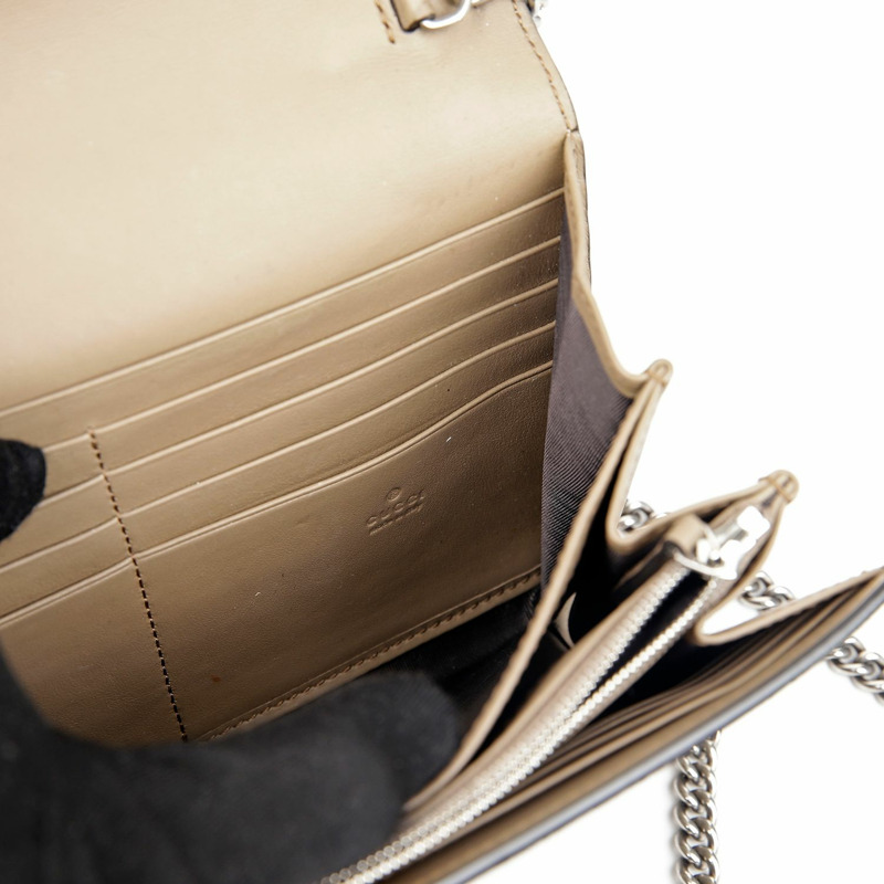 GUCCI 狄俄尼索斯鏈條錢包斜背包-8