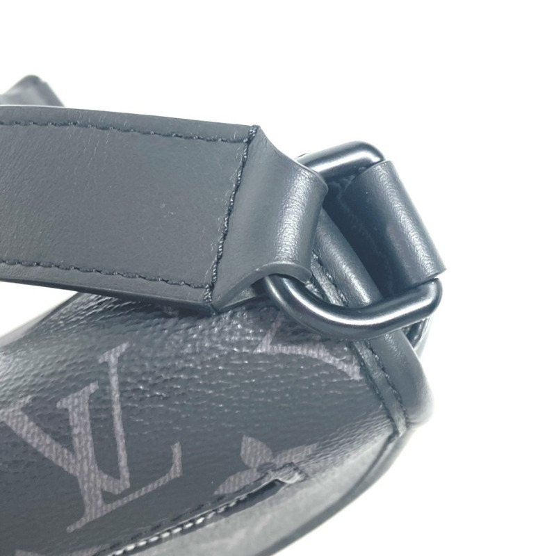 路易威登 M12681 Monogram Eclipse Pulse 斜背包,翻蓋單背包,帆布材質,男女通用,黑色-8