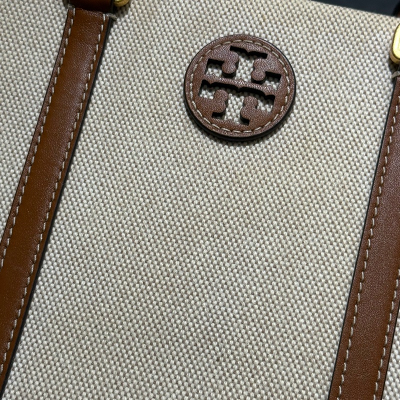 Tory Burch 帆布拼皮小方包-7