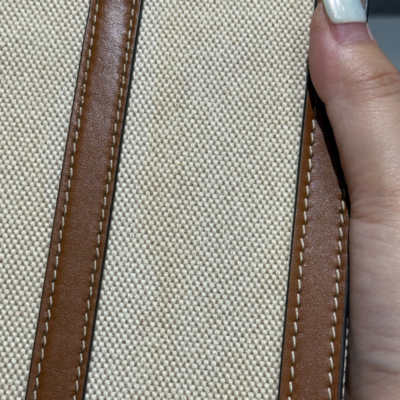 Tory Burch 帆布拼皮小方包-10