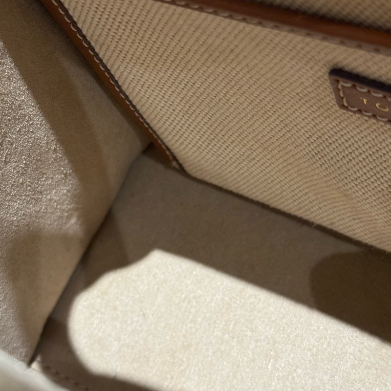 Tory Burch 帆布拼皮小方包-17