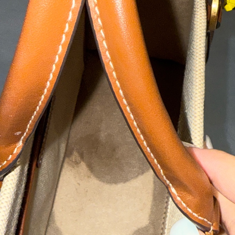 Tory Burch 帆布拼皮小方包-25