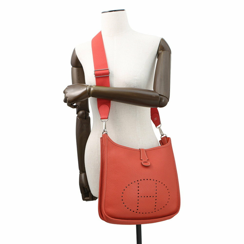 愛馬仕 Hermès Evelyne 3 PM 肩背包，Sanguine Taurillon Clemence 皮革，附 O 字印記-3