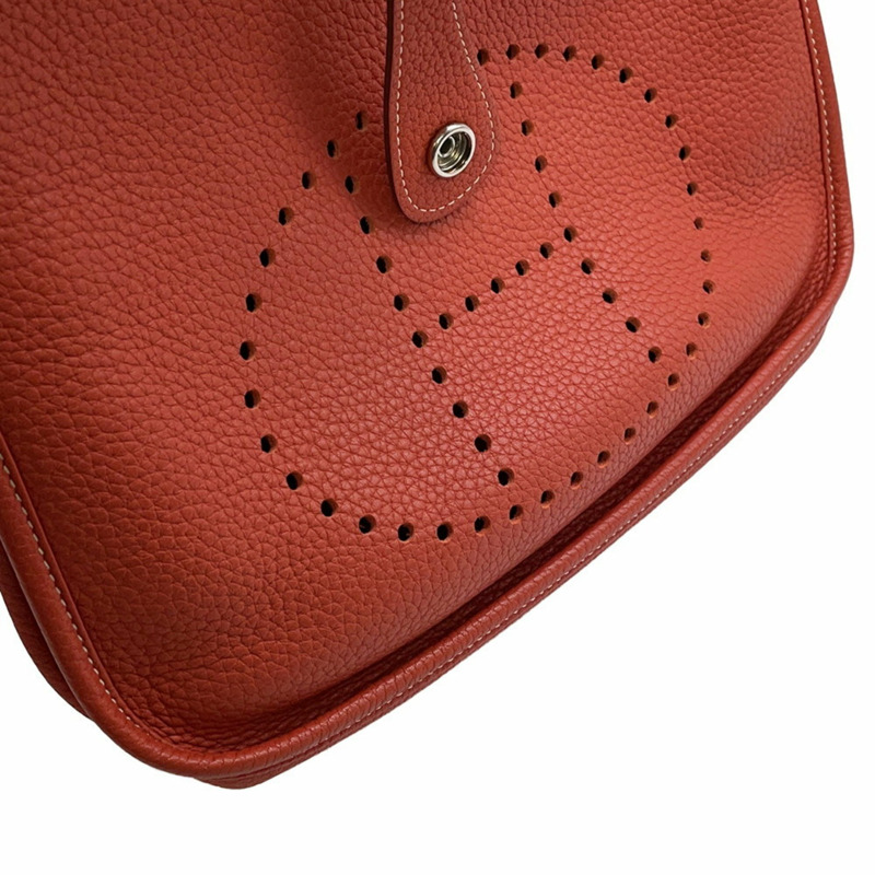 愛馬仕 Hermès Evelyne 3 PM 肩背包，Sanguine Taurillon Clemence 皮革，附 O 字印記-6