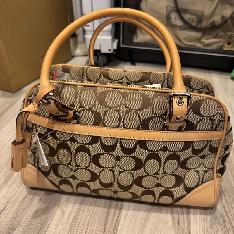 Coach 提花波士頓包-0