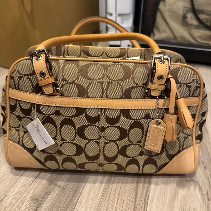 Coach 提花波士頓包-3