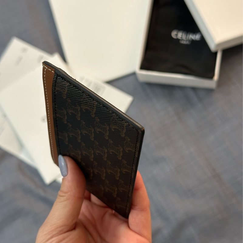 Celine 字母LOGO印花卡夾-2