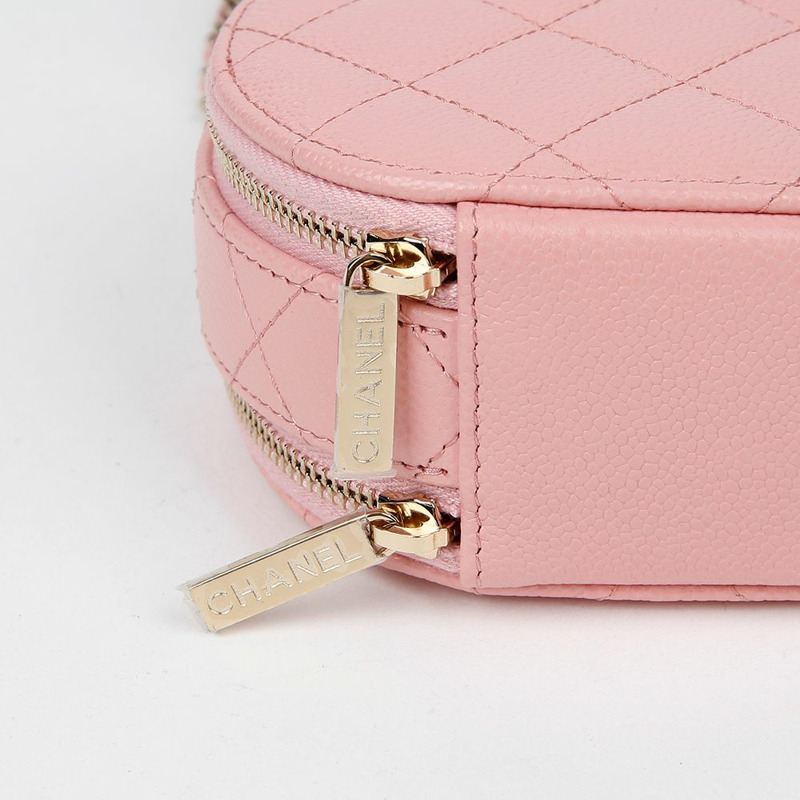 【包稅】CHANEL AP2502 魚子醬紋圓形手把斜背包-6