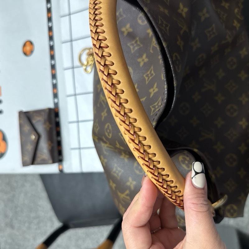 LV 手把編織 肩背包 手提包-7