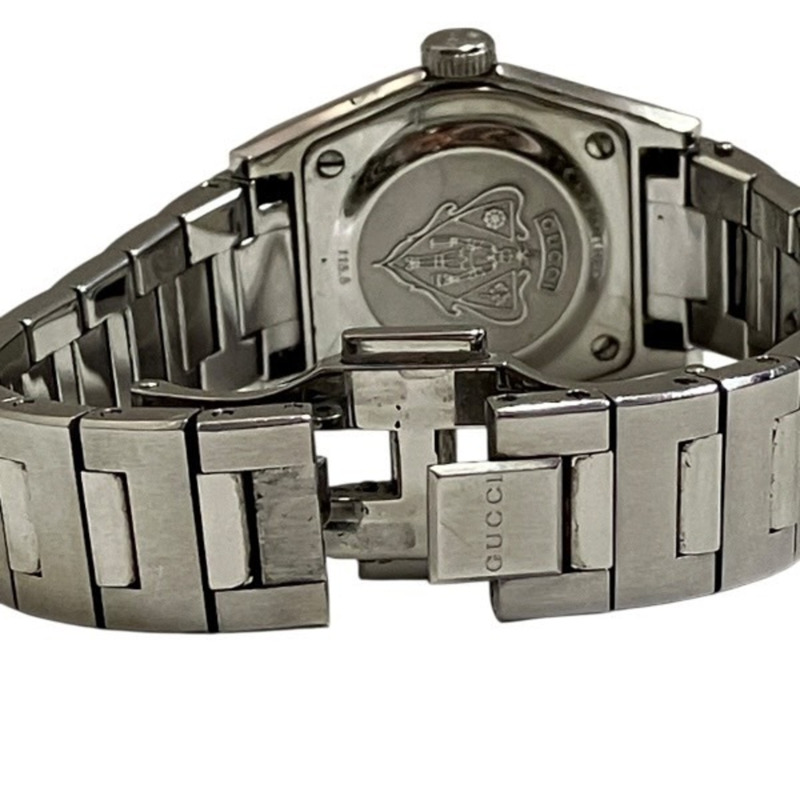 Gucci Pantheon 115.5 石英腕錶，鑲嵌10顆鑽石，女款-5