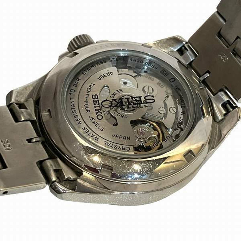 精工 Presage 4R39-00B0 自動機械錶，鏤空錶背，男款-4