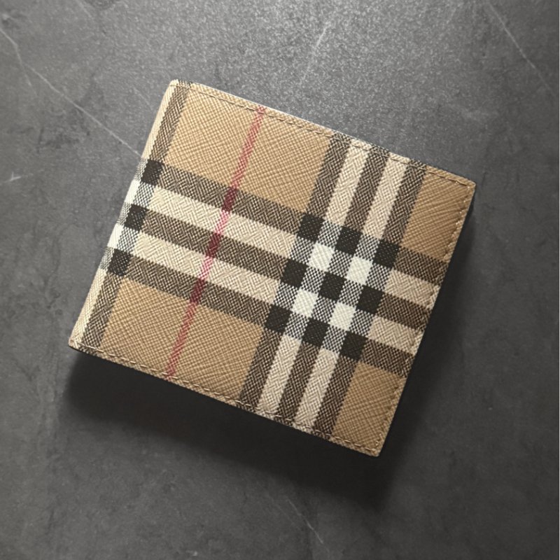 🔥 雙11全面開搶・全館折扣限時開啟！【BURBERRY-巴寶莉】復古格紋零錢袋短夾-0