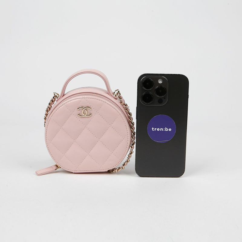 CHANEL AP2940 迷你圓形手提肩斜背包-8