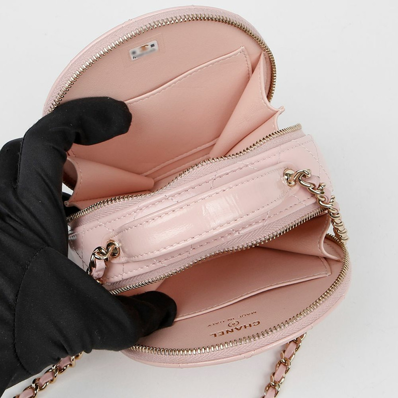 CHANEL AP2940 迷你圓形手提肩斜背包-9