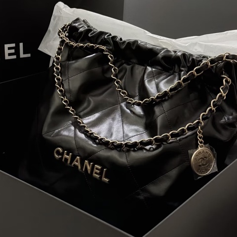 chanel 黑金22bag 芯片款