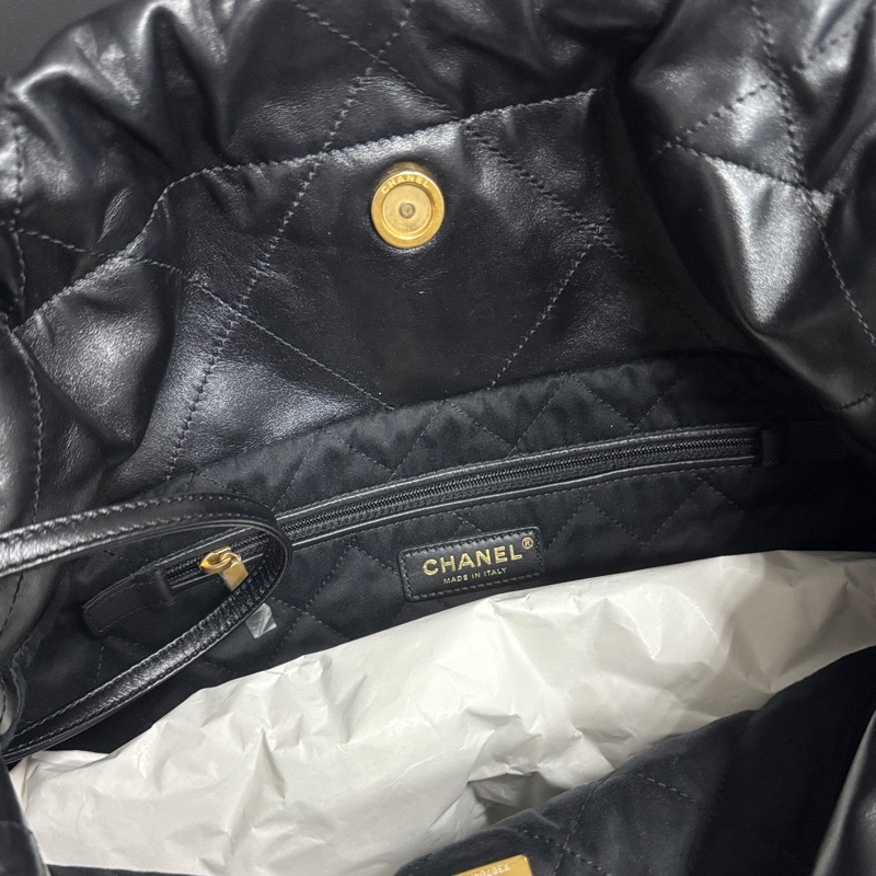 chanel 黑金22bag 芯片款-9