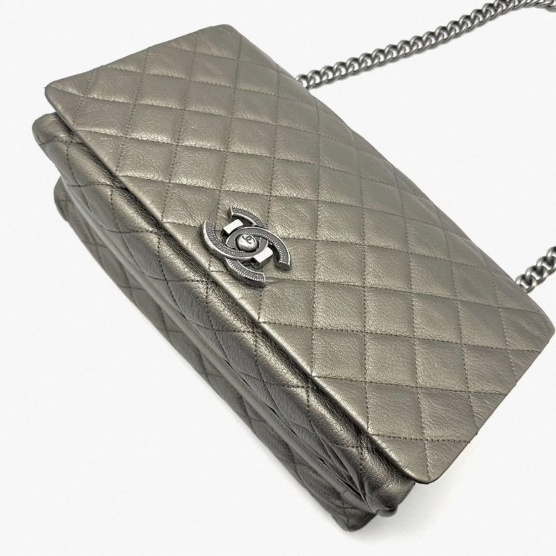 CHANEL 孟買系列宮廷扣肩背斜背包 30*18*11 98新配件塵袋保卡-2