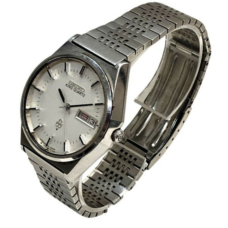 精工 King 4823-8120 石英白盤男士腕錶-1