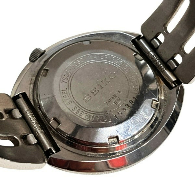 精工 7S36-0060 自動機械藍色錶盤男士腕錶-4