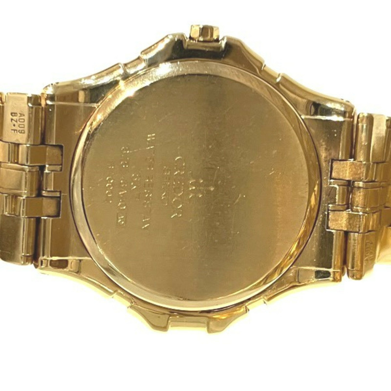 精工 Credor Pacific 8J81-60 石英 18K 鑽石錶圈男士腕錶-4