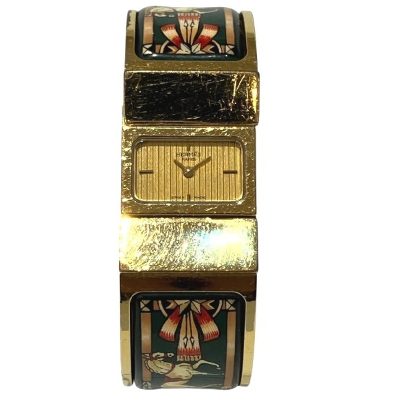 愛馬仕 L01.201 石英琺瑯女錶-0