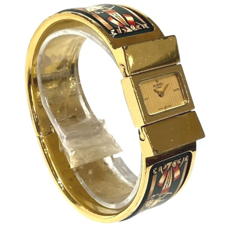 愛馬仕 L01.201 石英琺瑯女錶-2