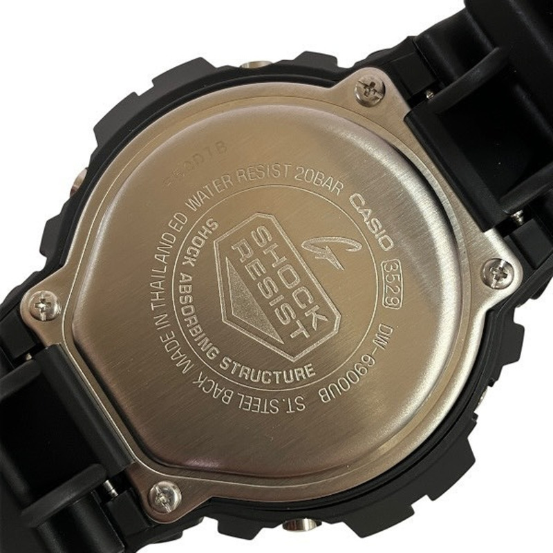 卡西歐 G-SHOCK DW-6900UB 石英黑色錶盤男士手錶-4