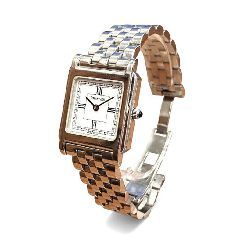 蒂芬妮經典方形石英女士腕錶-1