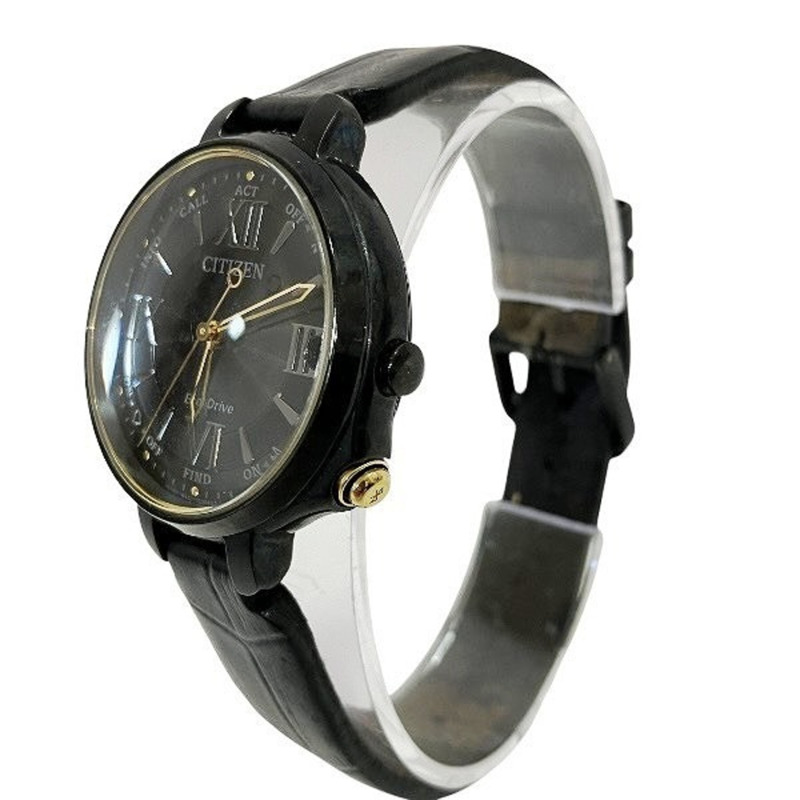 西鐵城光動能 W410-T024262 電波太陽能手錶，百年紀念款，黑色錶盤，男孩手錶-1