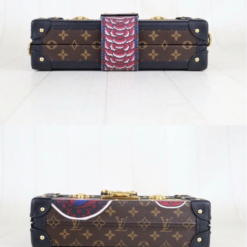 「JL精品代購」98新 Lv PETITE MALLE 限量款 山本寬齋 藝伎臉譜-4