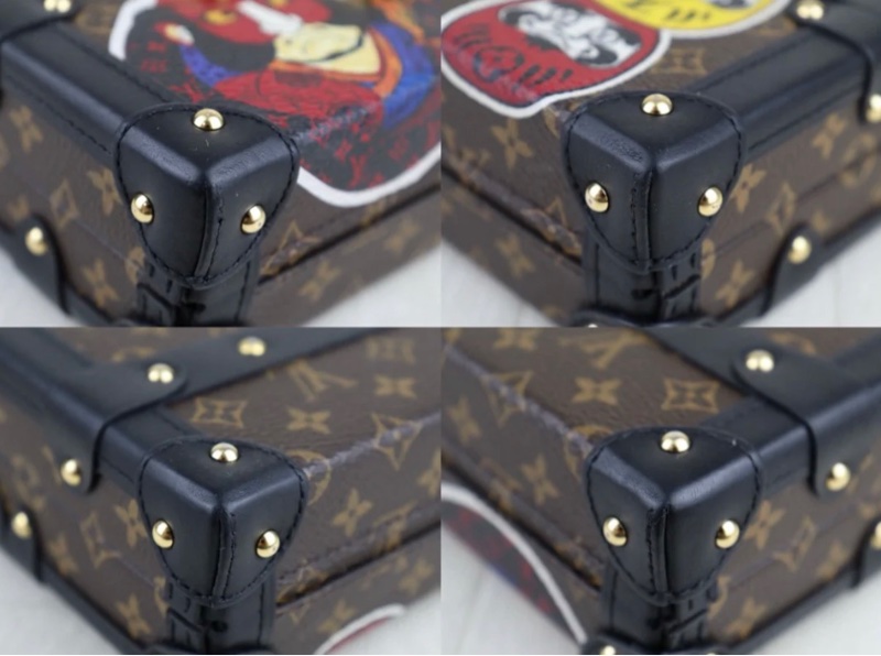 「JL精品代購」98新 Lv PETITE MALLE 限量款 山本寬齋 藝伎臉譜-5