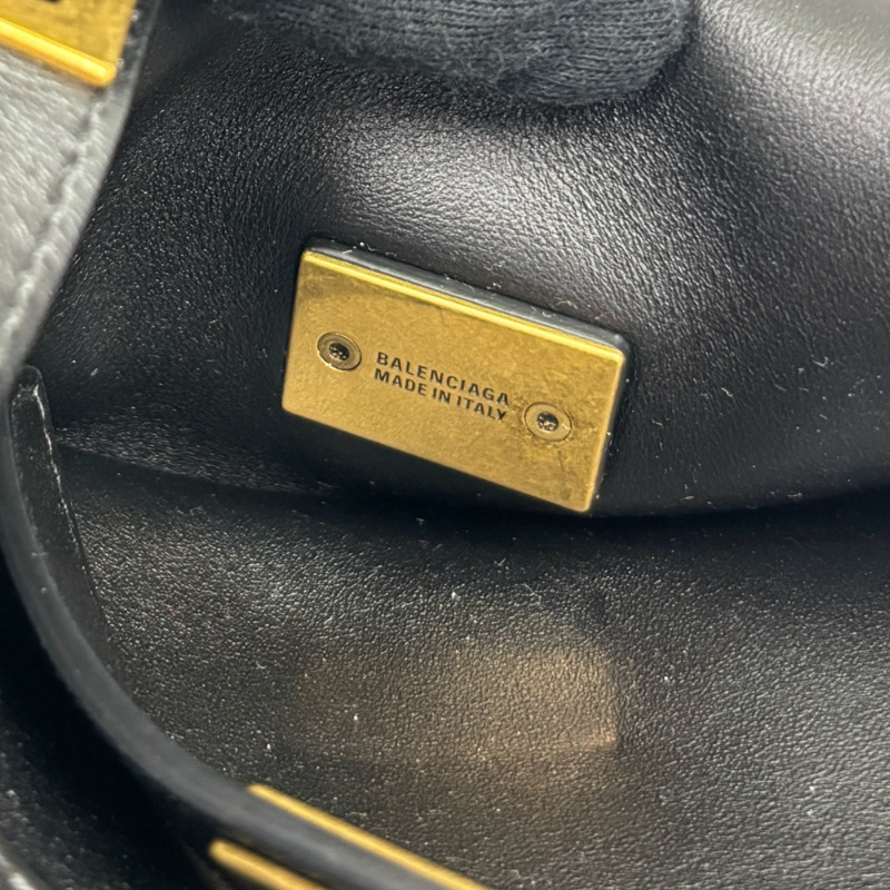 黑色 牛皮 Bel Air Carry All Bag Mini 两用包【BALENCIAGA 巴黎世家】 8238882-5