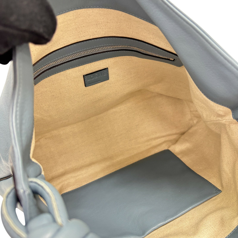 淡藍色 羊皮 Flamenco 肩背包【LOEWE 羅威】-4