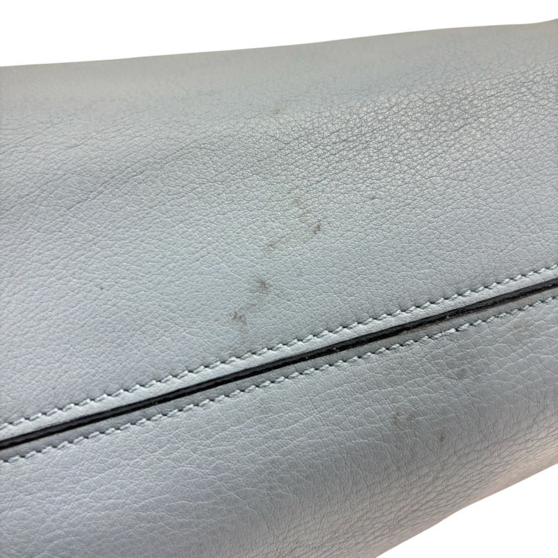 淡藍色 羊皮 Flamenco 肩背包【LOEWE 羅威】-9